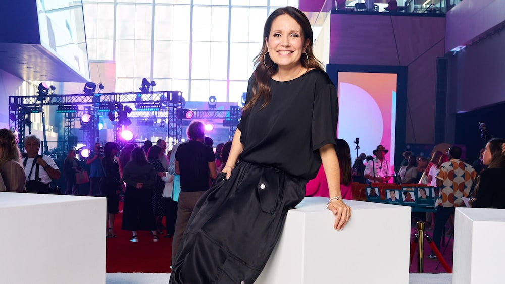 Radio-Canada / Julien Faugère France Beaudoin de l'émission En nonstop de l'univers.