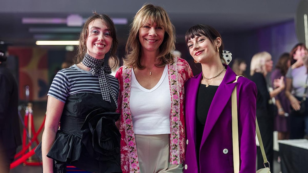 Radio-Canada / Katya Konioukhova Léanne Désilets, Geneviève Brouillette et Sophie Desmarais sur le tapis rouge.