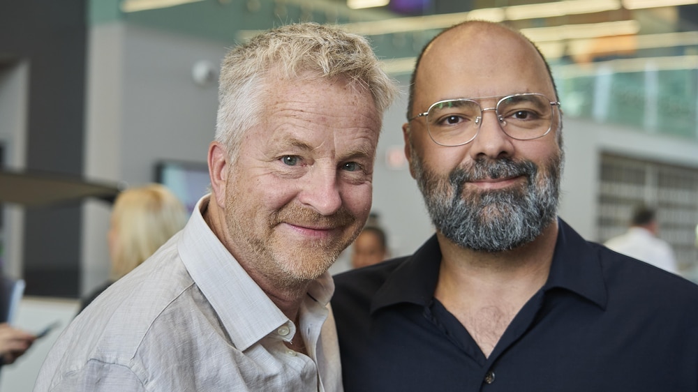 Portrait d'André Robitaille et Mani Soleymanlou.