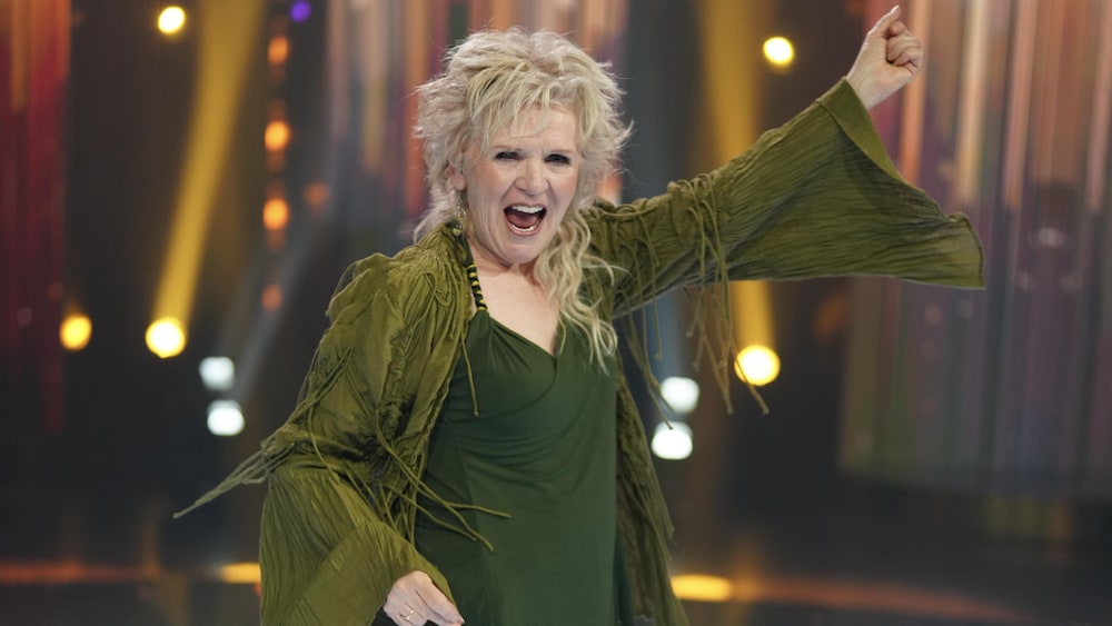 Francesca Gagnon sur le plateau.