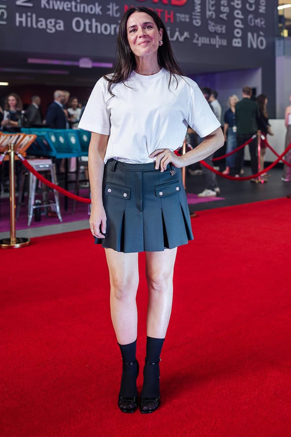 Radio-Canada / Katya Konioukhova Mélissa Désormeaux-Poulin definite le tapis rouge.