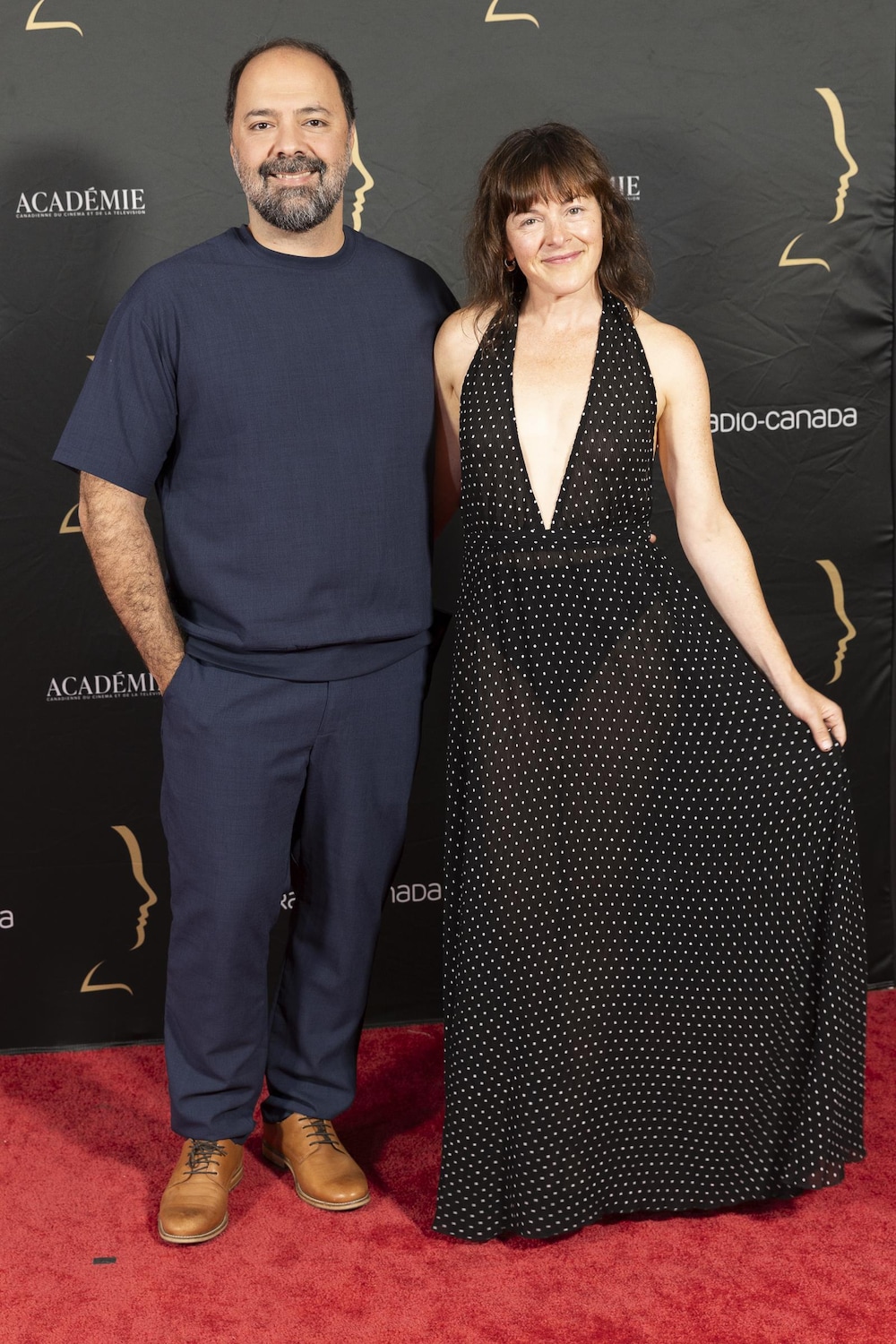Mani Soleymanlou et Sophie Cadieux sur le tapis rouge - 40es Gala des prix Gémeaux.