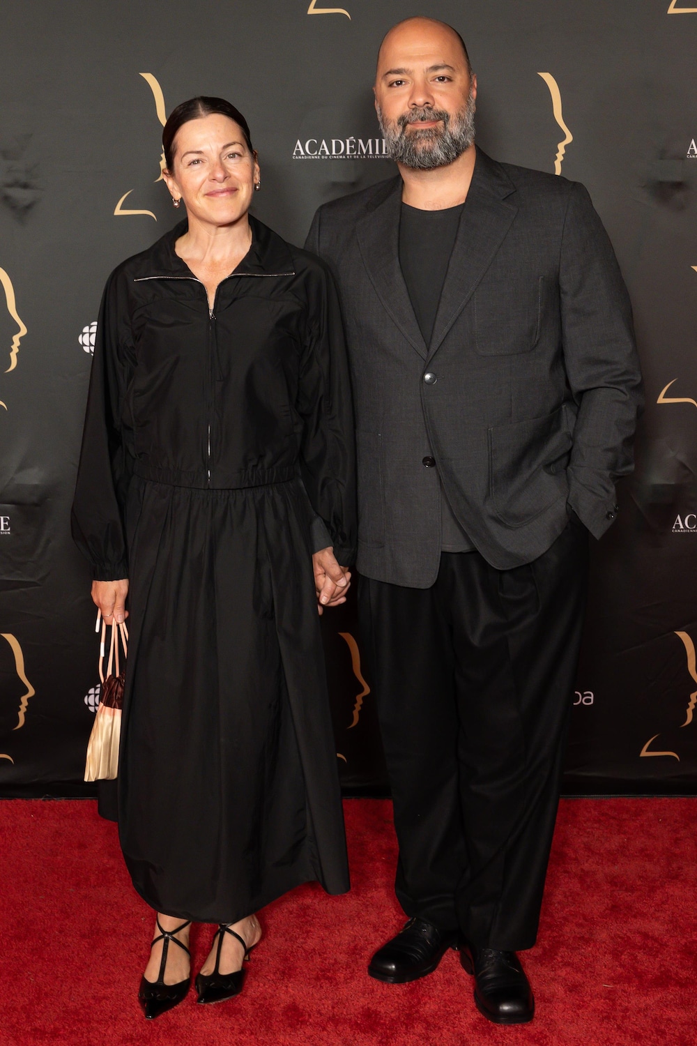 Sophie Cadieux et Mani Soleymanlou sur le tapis rouge - Gala des 41es prix Gémeaux