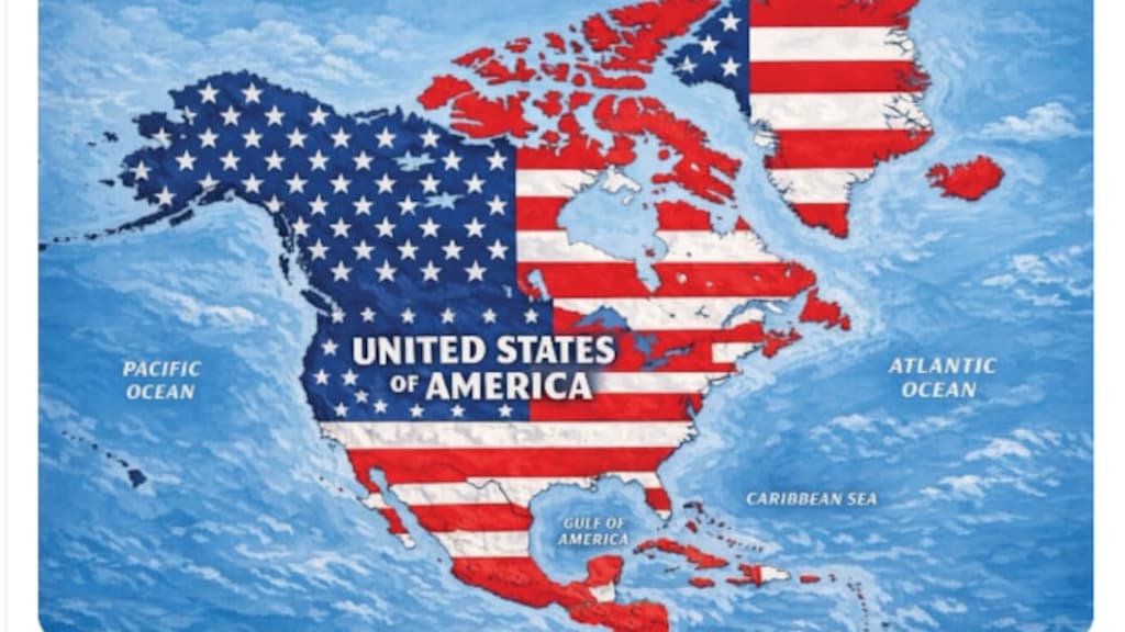 Un mapa de Trump.