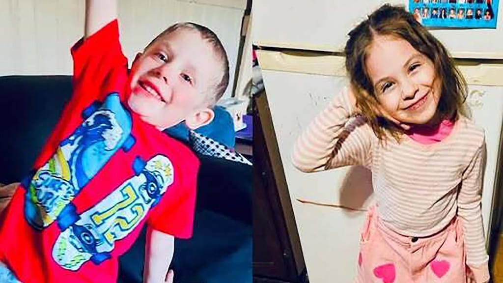 Jack Sullivan, 4, and his sister Lilly, 6, are seen in family photos.