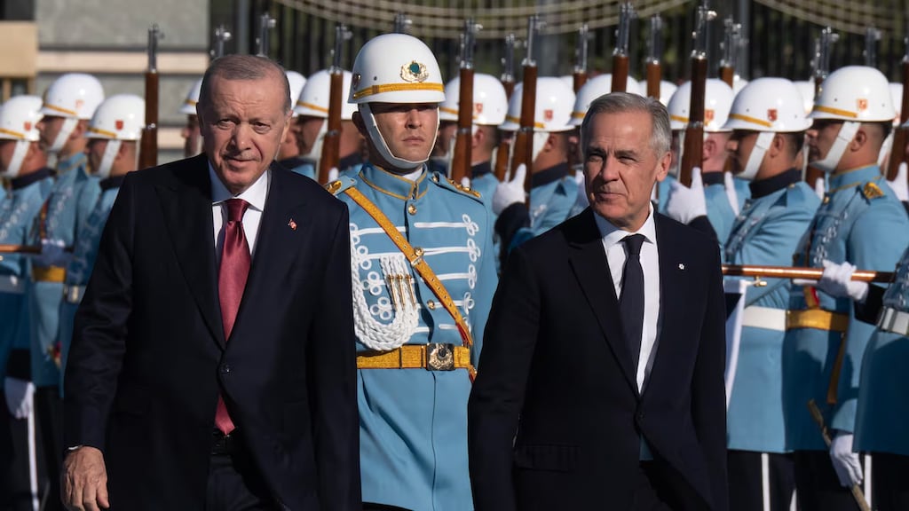 Mark Carney y Recep Tayyip Erdogan