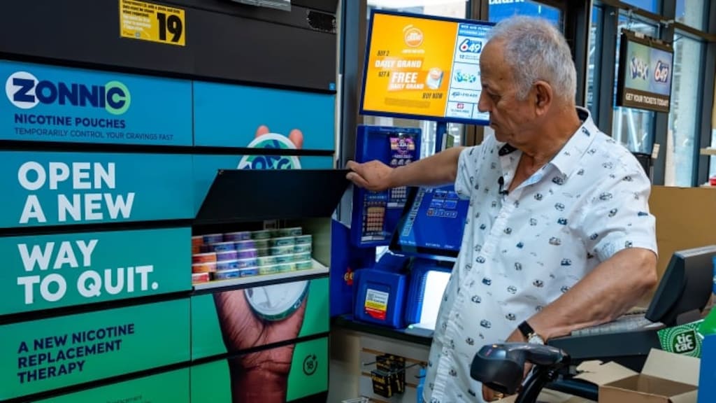 elfbar nachfüll pod läuft aus Canada banning sales of flavoured nicotine pouches in convenience stores,  gas stations