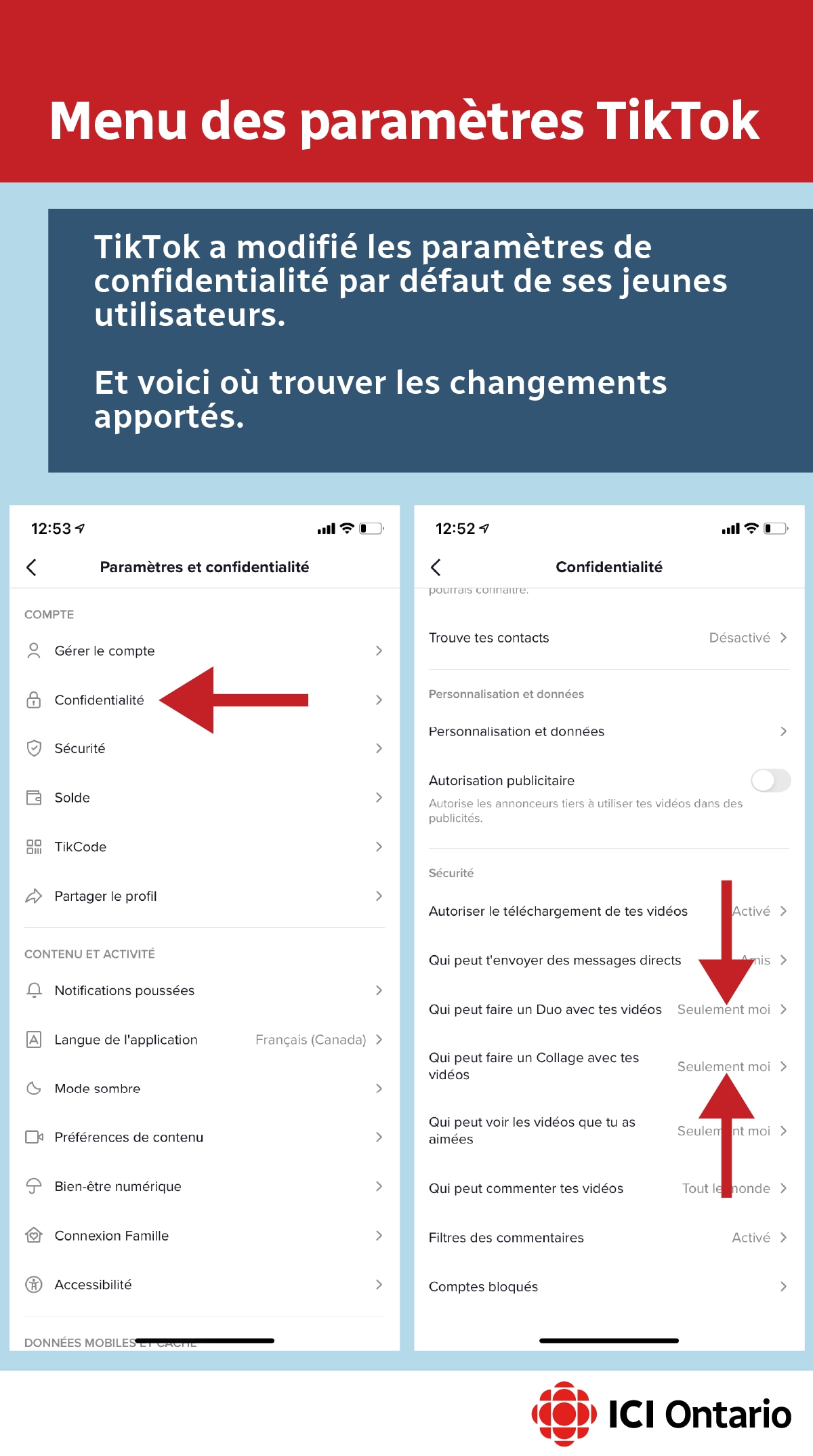 Tiktok Modifie Ses Parametres De Confidentialite Pour Les Adolescents Radio Canada Ca