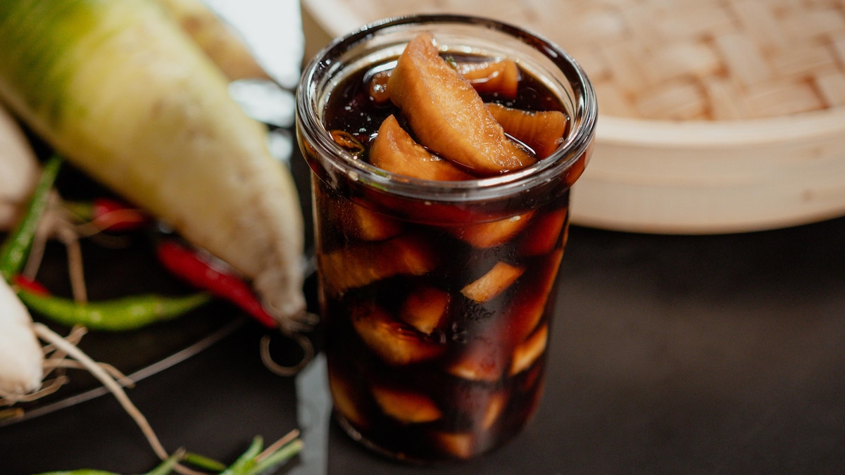Daikon mariné à la sauce soya Mordu