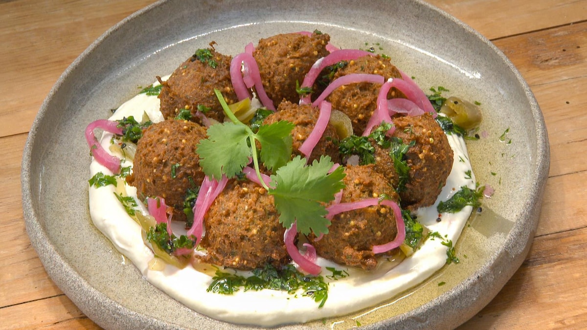 Falafels, Sauce Au Yogourt Et Au Tahini | Mordu