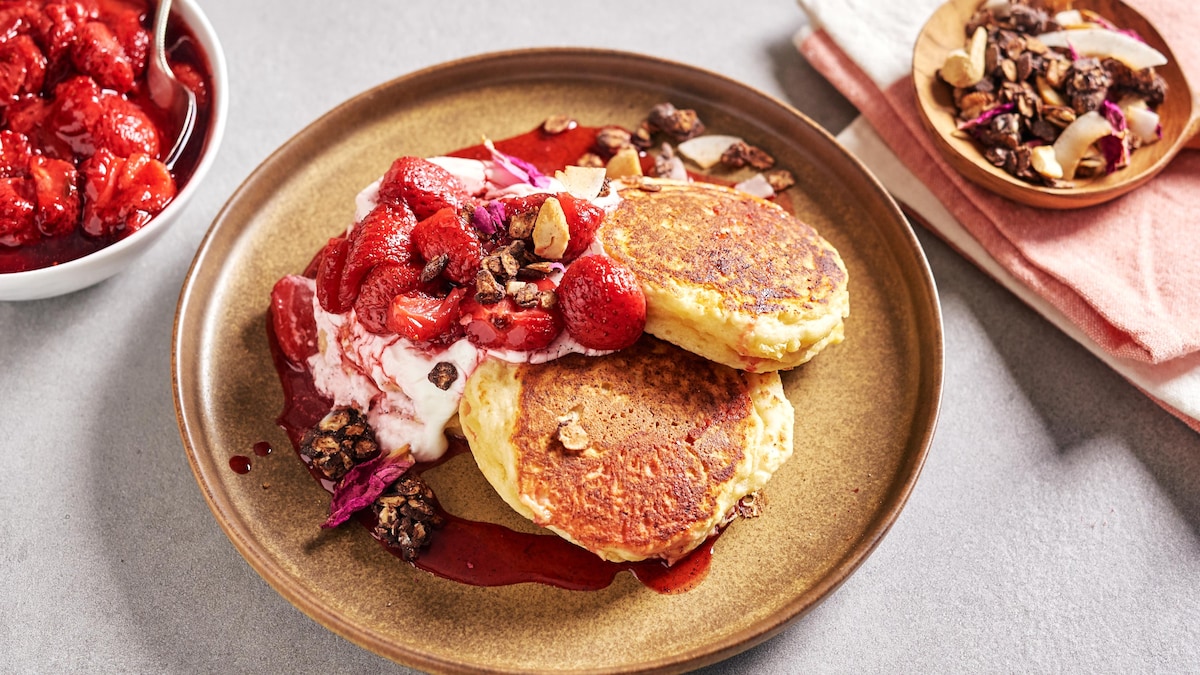 Pancakes à la ricotta La cuisine d'Isabelle et Ricardo