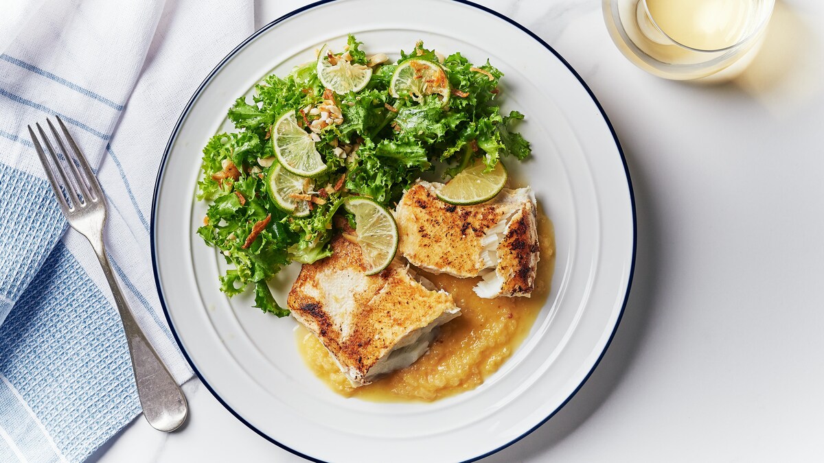 Poisson sous vide, sauce aigredouce aux ananas Mordu