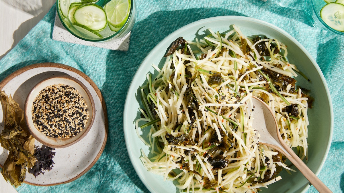 Recette facile pour l'apéritif : Algues nori frites
