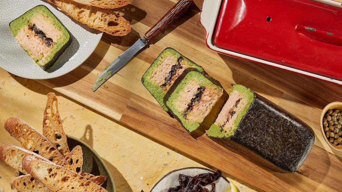 Terrine de truite du Québec et d’algues de la Gaspésie Mordu