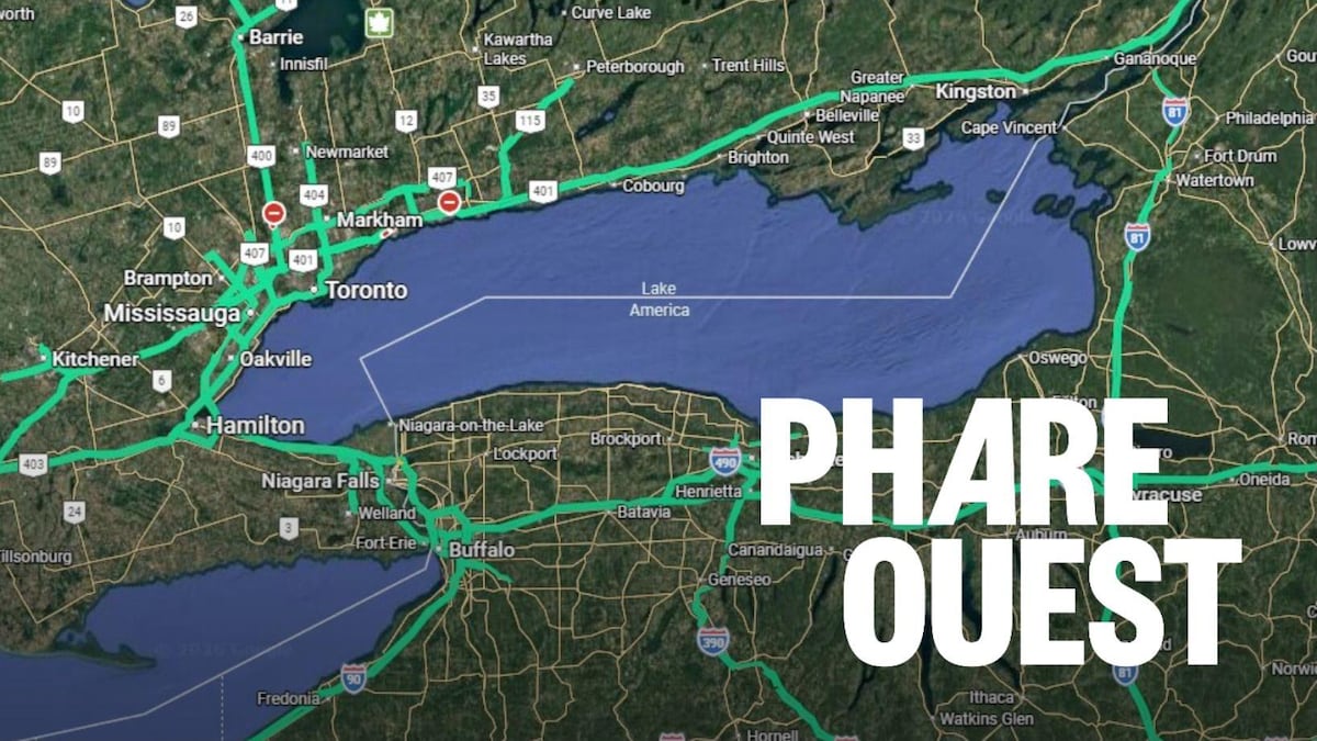 Google renomme le lac Ontario, et c’est visible au Canada