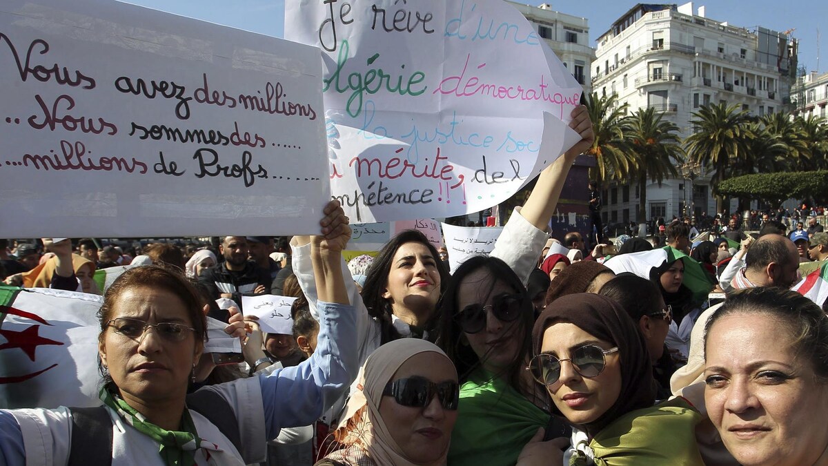 Manifestation d'enseignants à Alger