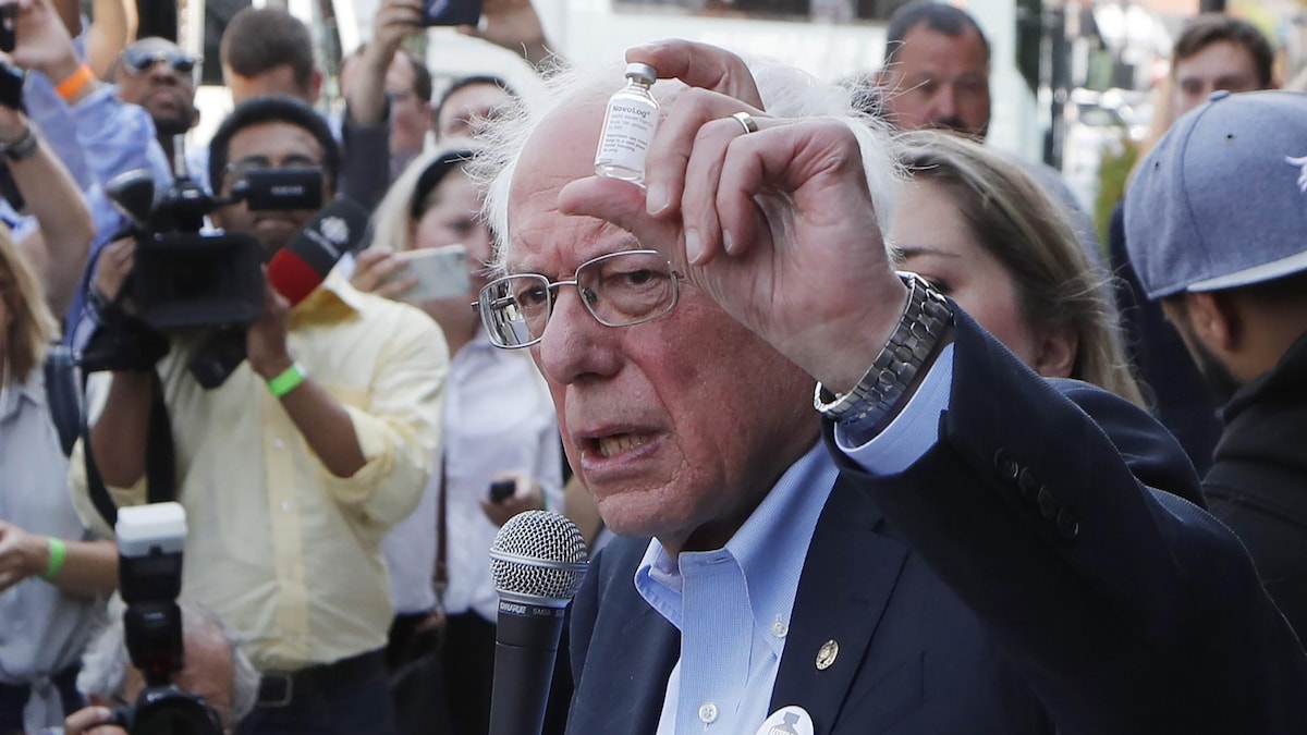 Bernie Sanders des diabétiques venus acheter de l'insuline