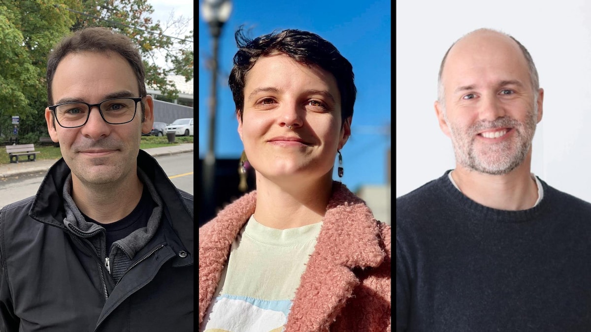 Étienne Grandmont, Madeleine Cloutier et Julien Cardinal.