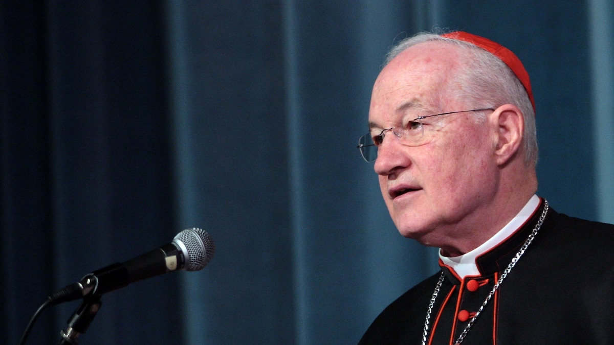 Le cardinal Marc Ouellet lors d'une conférence au Vatican.