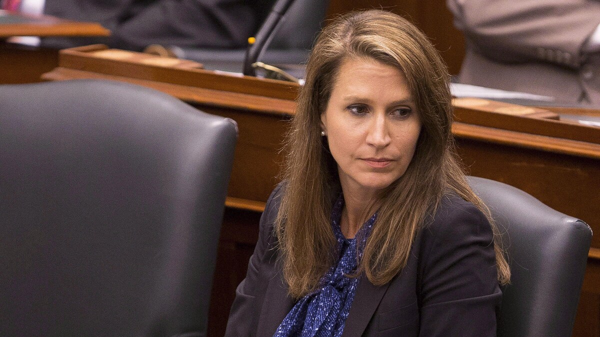 La ministre déléguée aux Affaires francophones Caroline Mulroney en Chambre.
