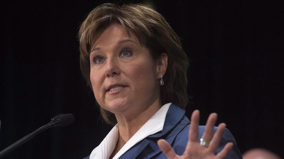 La première ministre britanno-colombienne Christy Clark