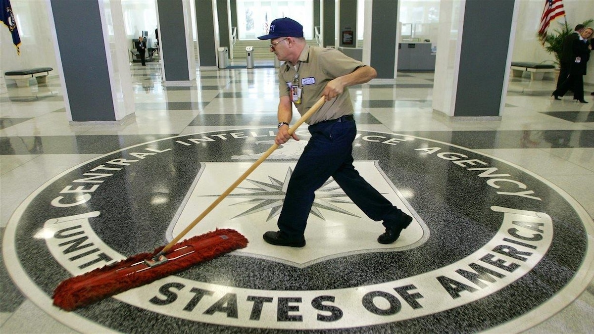 Le hall de l'édifice de la CIA, à Washington.