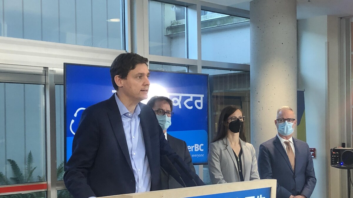 Le premier ministre de la Colombie-Britannique néo-démocrate, David Eby.