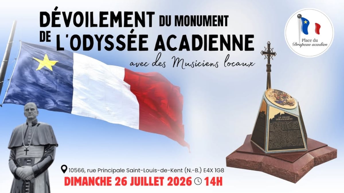 Saint-Louis-de-Kent accueille le 20ᵉ monument de l’Odyssée Acadienne