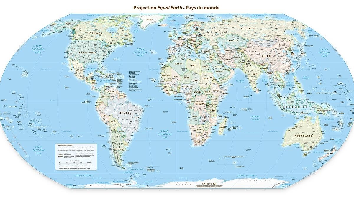 Cartographie : l’ONU encourage la carte Equal Earth