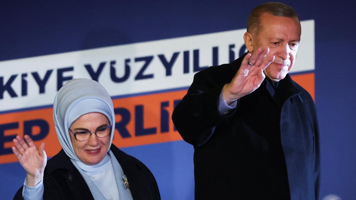 Recep Tayyip Erdogan et sa femme, Ermine.