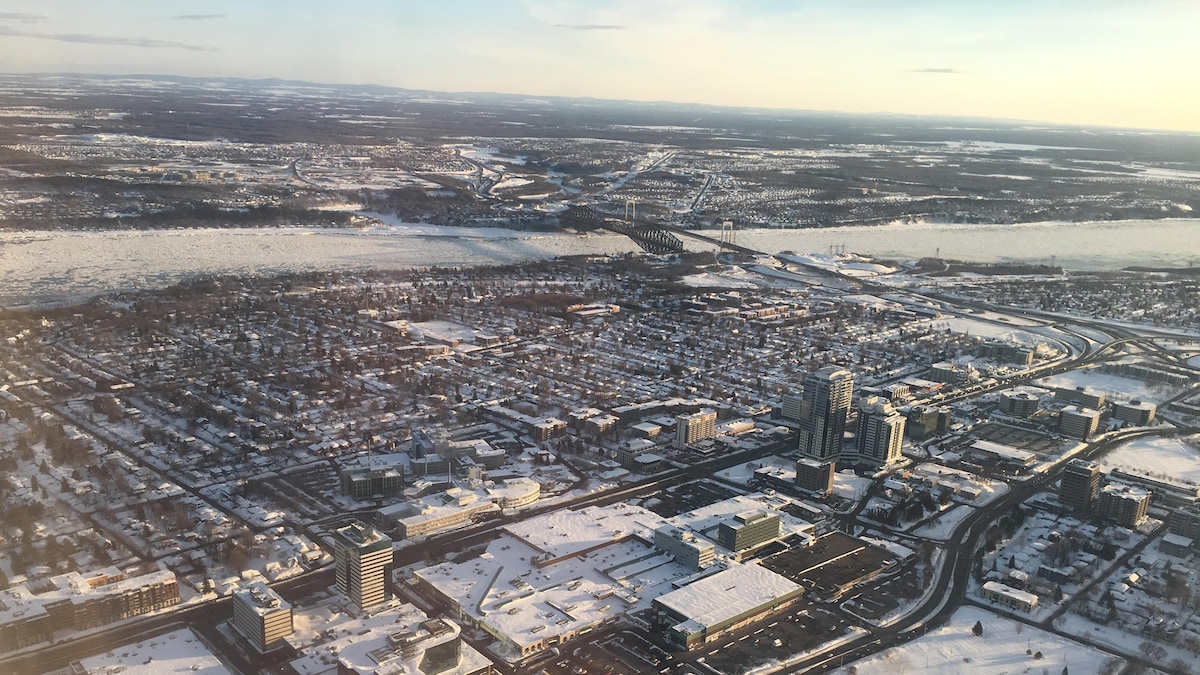 Vue aérienne de Québec