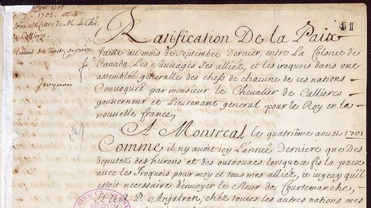 La Grande Paix de Montréal, 325 ans plus tard