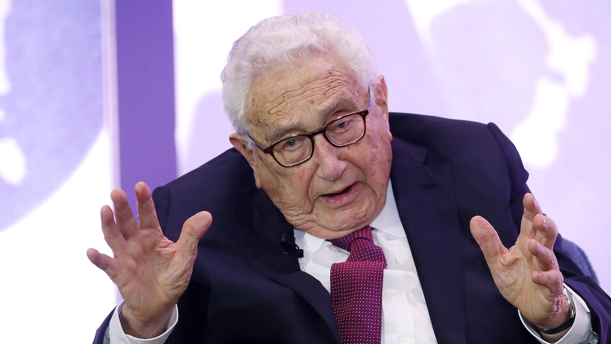 Portrait d'Henry Kissinger.