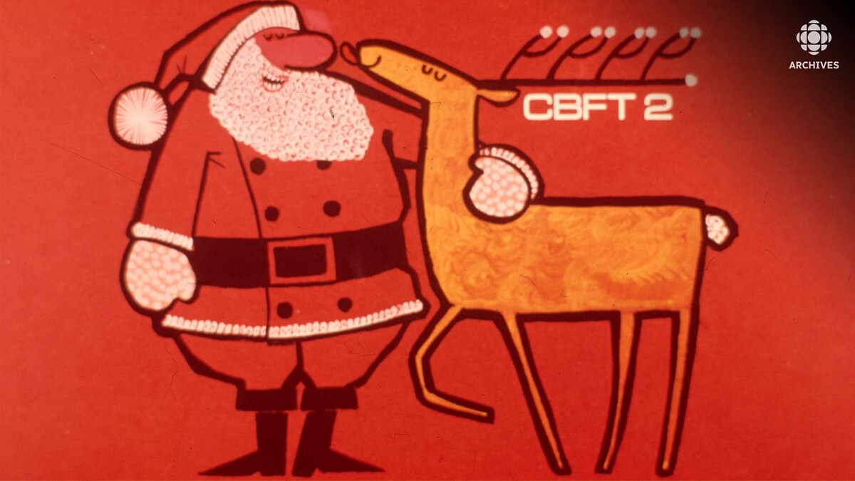 Illustration d’un père Noël qui passe son bras autour du cou d'un renne avec l’inscription CBFT 2.
