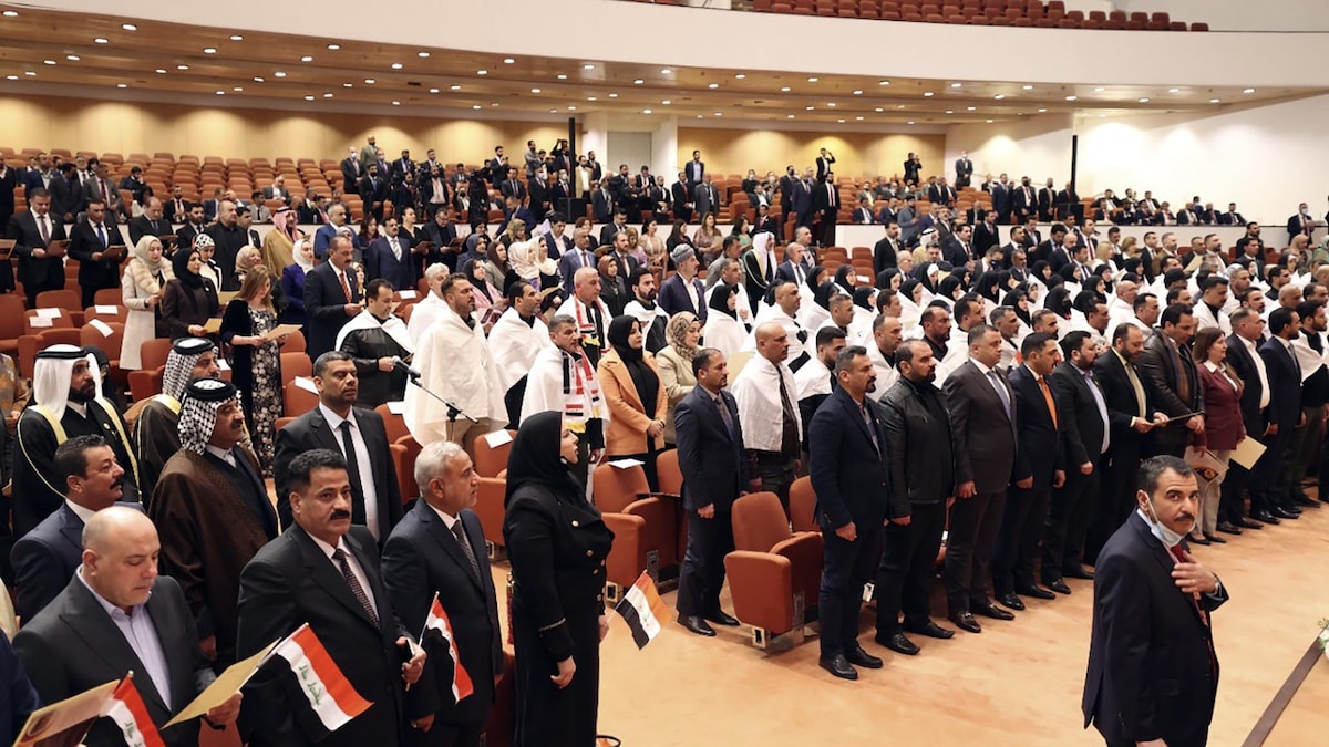 Des élus irakiens rassemblés lors de leur première session en janvier.