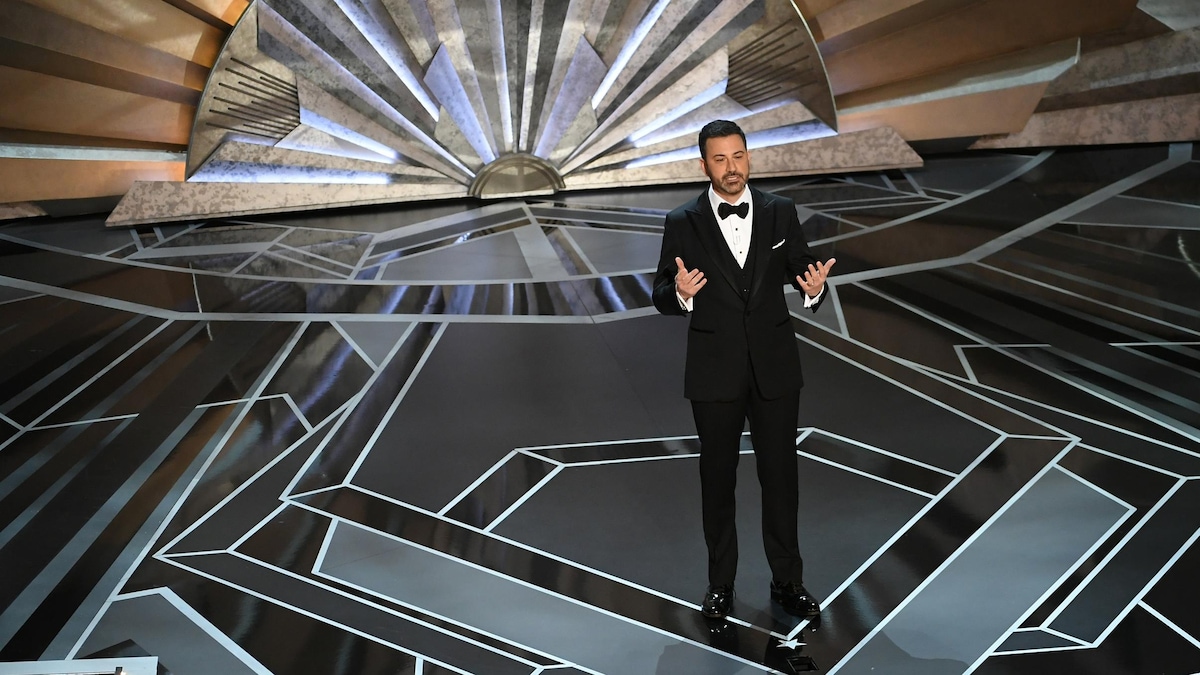 Jimmy Kimmel ouvre la 90e cérémonie des Oscars.