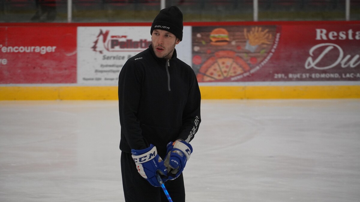 Jordan Caron, sur la glace.