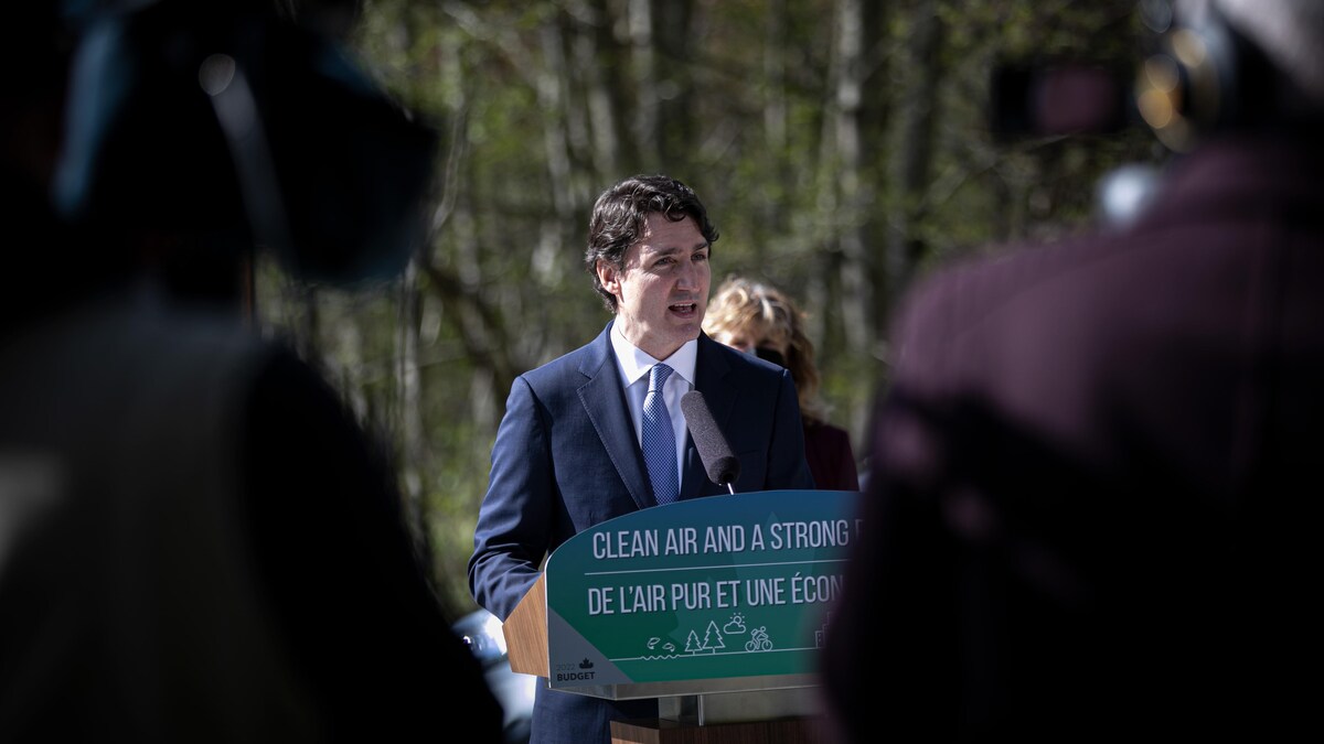 Le premier ministre Justin Trudeau à Victoria.