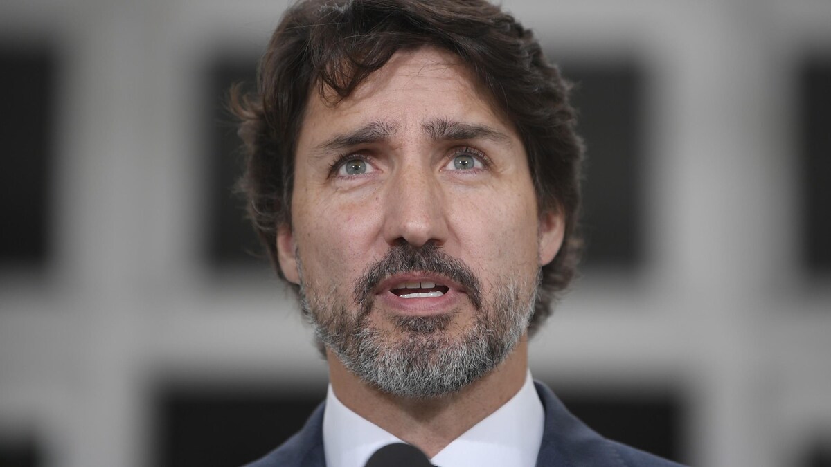 Gros plan du premier ministre Justin Trudeau.