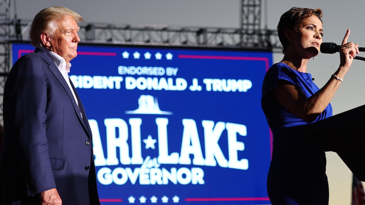 Donald Trump et Kari Lake.