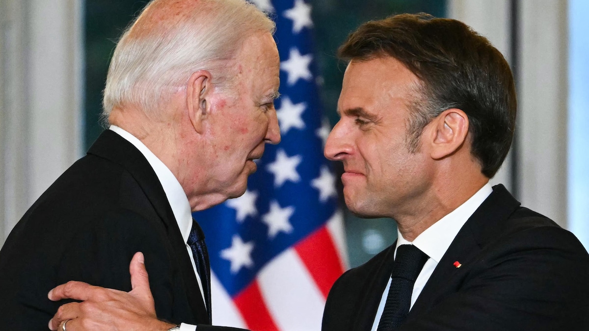 Les présidents américain Joe Biden et français Emmanuel Macron.