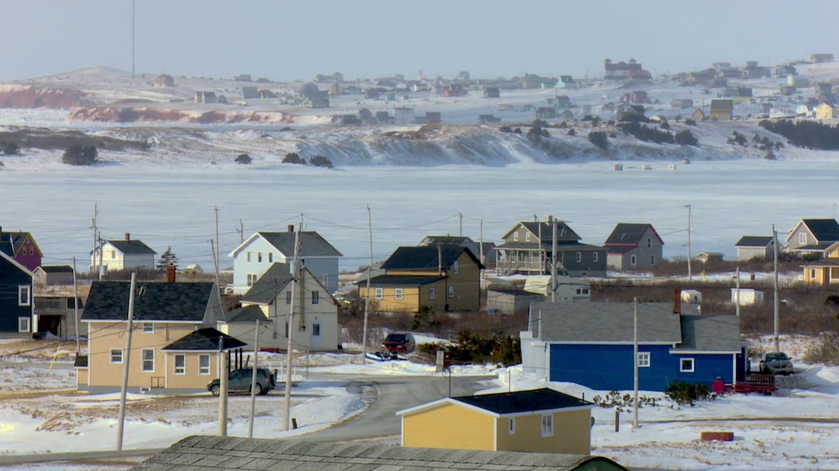 Les Îles-de-la-Madeleine l'hiver.