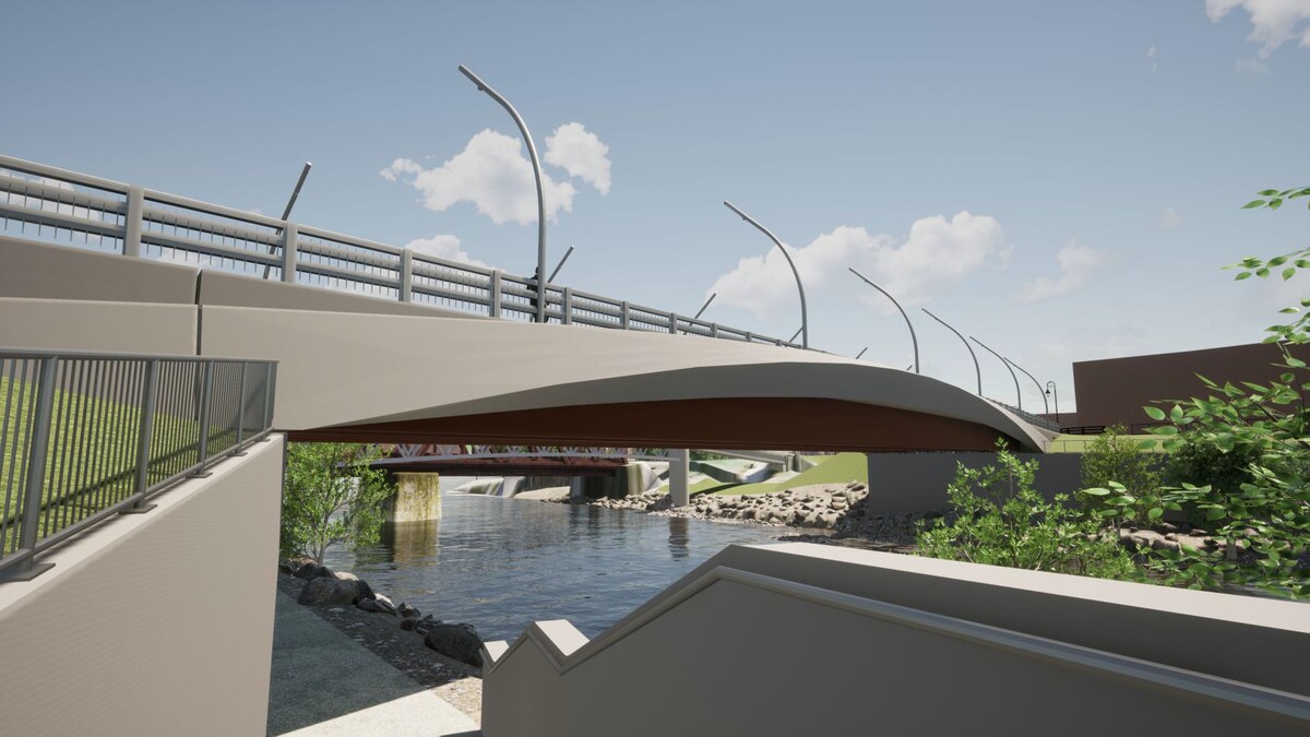 Nouveau pont des Grandes Fourches à Sherbrooke