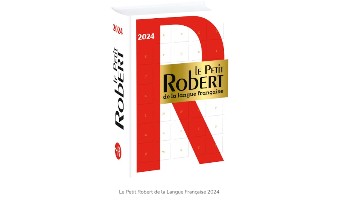 Un exemplaire du Petit Robert, édition 2024.