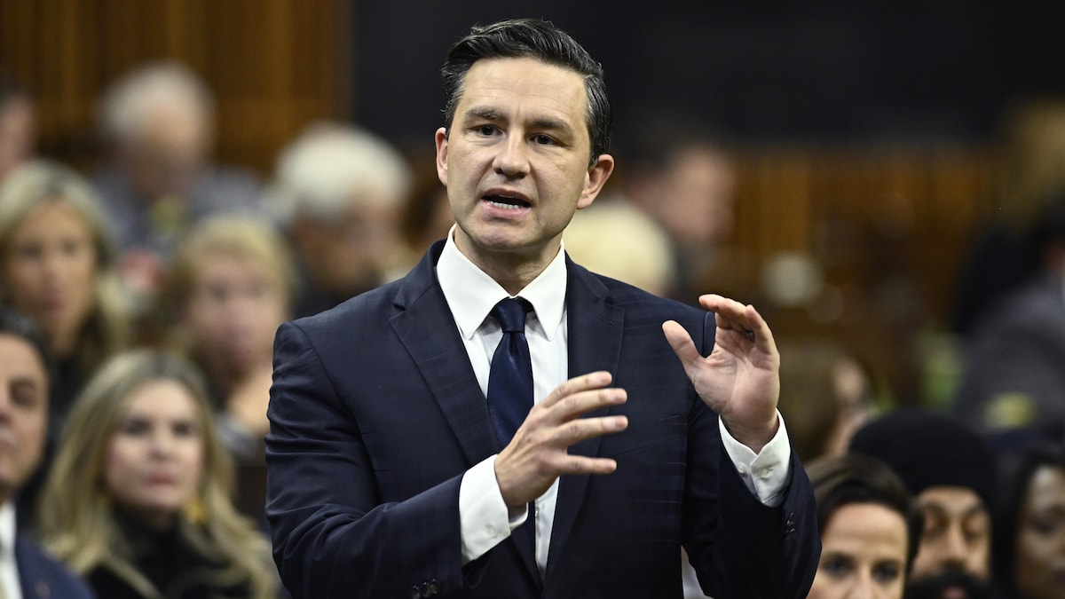 Le chef conservateur Pierre Poilievre 