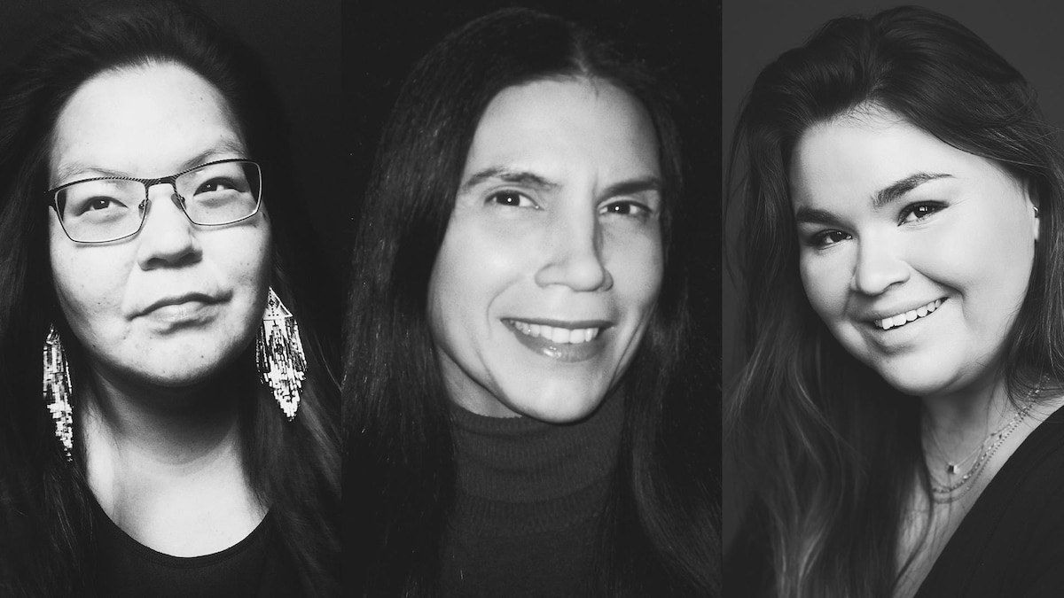 Maya Cousineau Mollen, Barbara Assiginaak et Elisabeth St-Gelais.