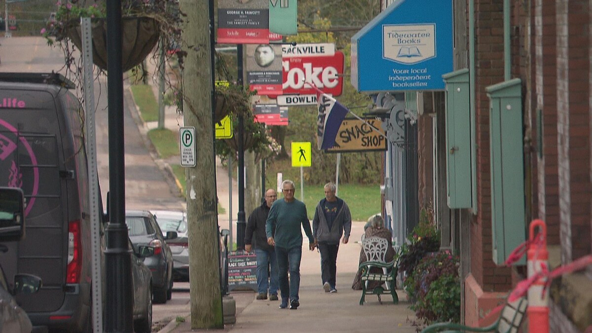 Le centre-ville de Sackville, au Nouveau-Brunswick
