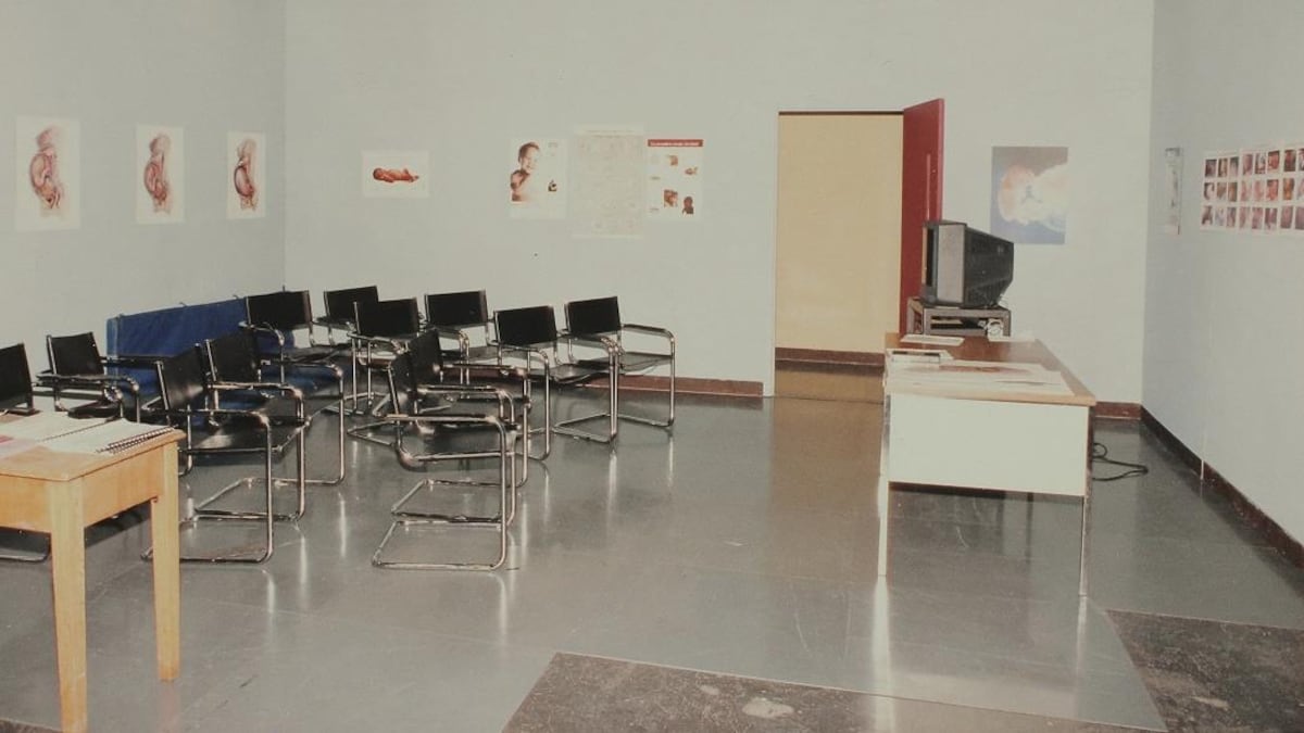 Salle de cours prénataux dans un CLSC.