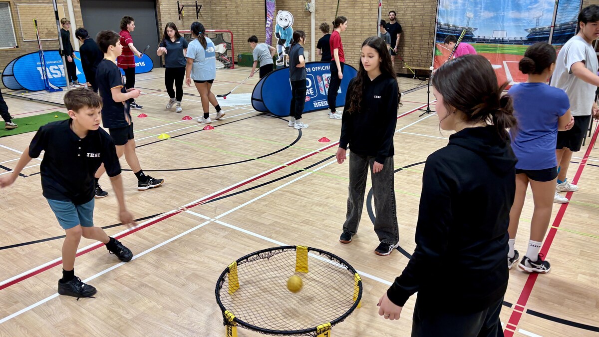 Students playing <a href=