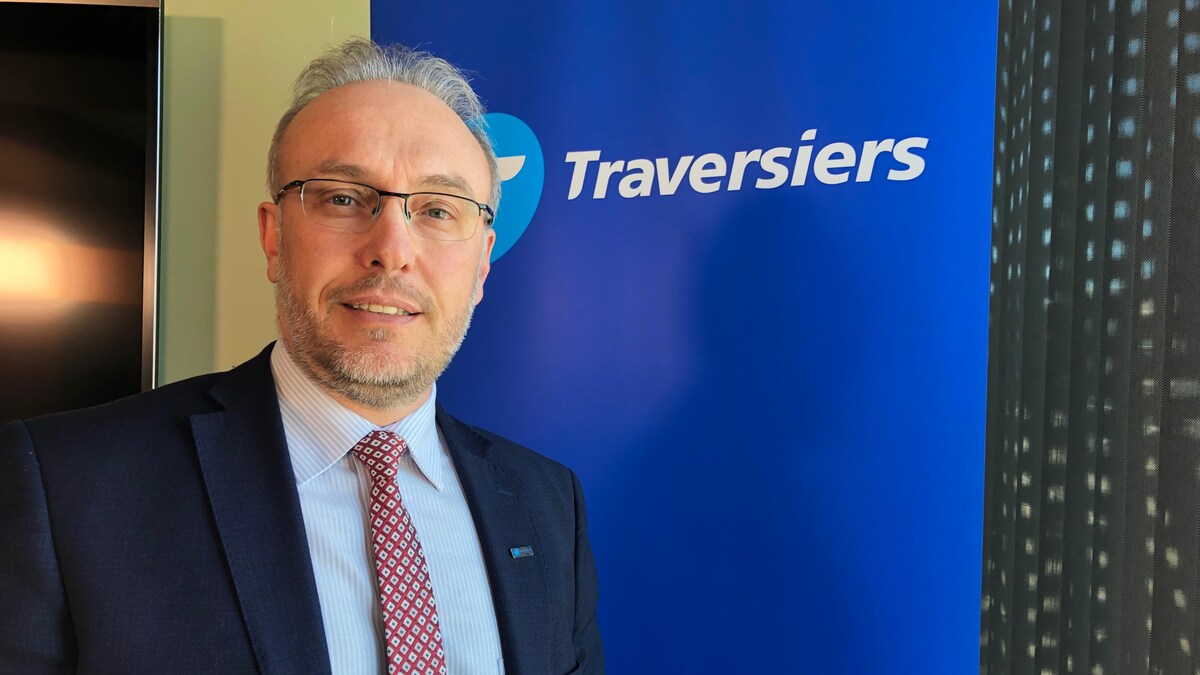 Gros plan du président-directeur général de la Société des traversiers du Québec.